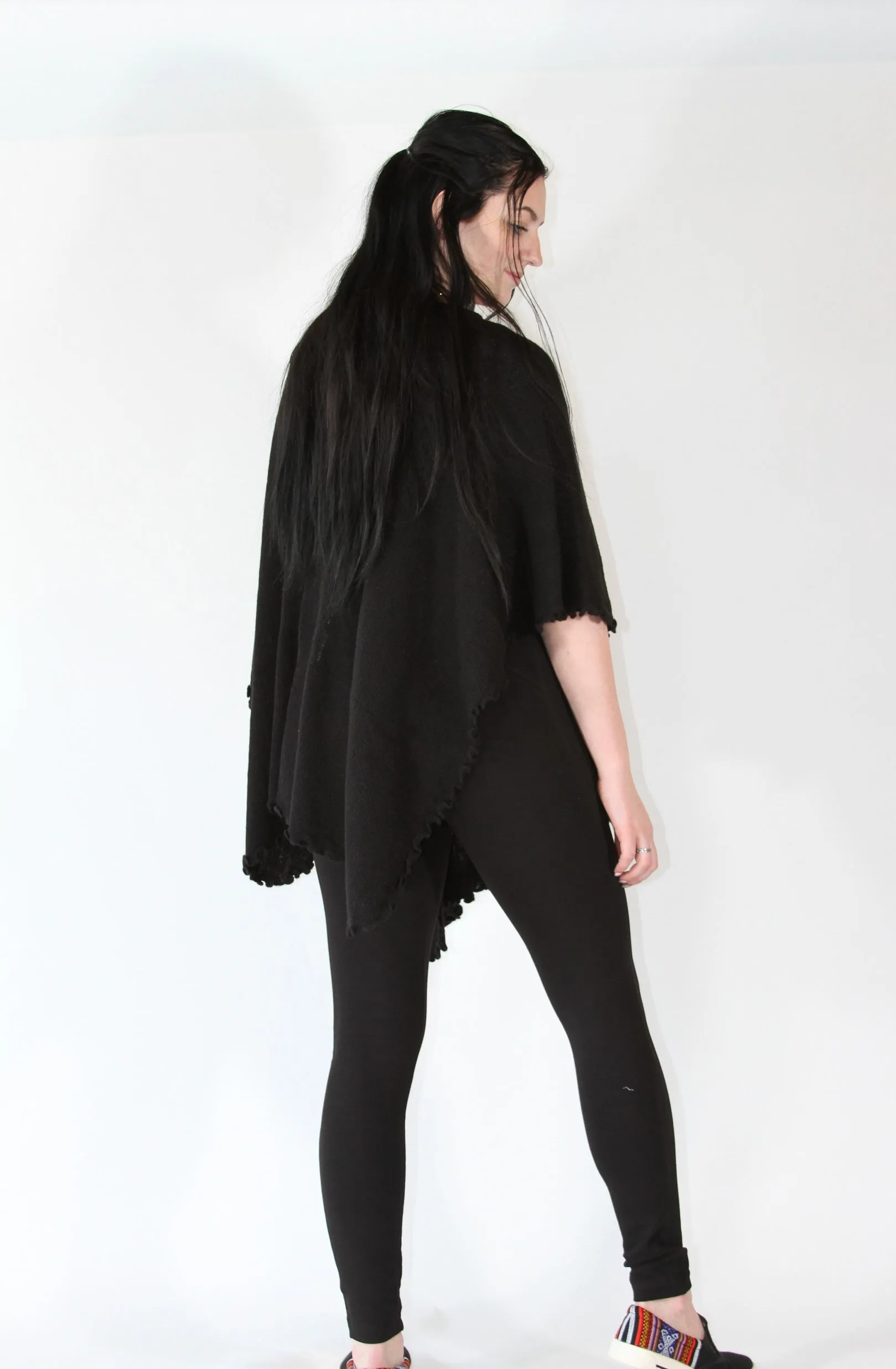 Alpaca Blended Shawl - Black