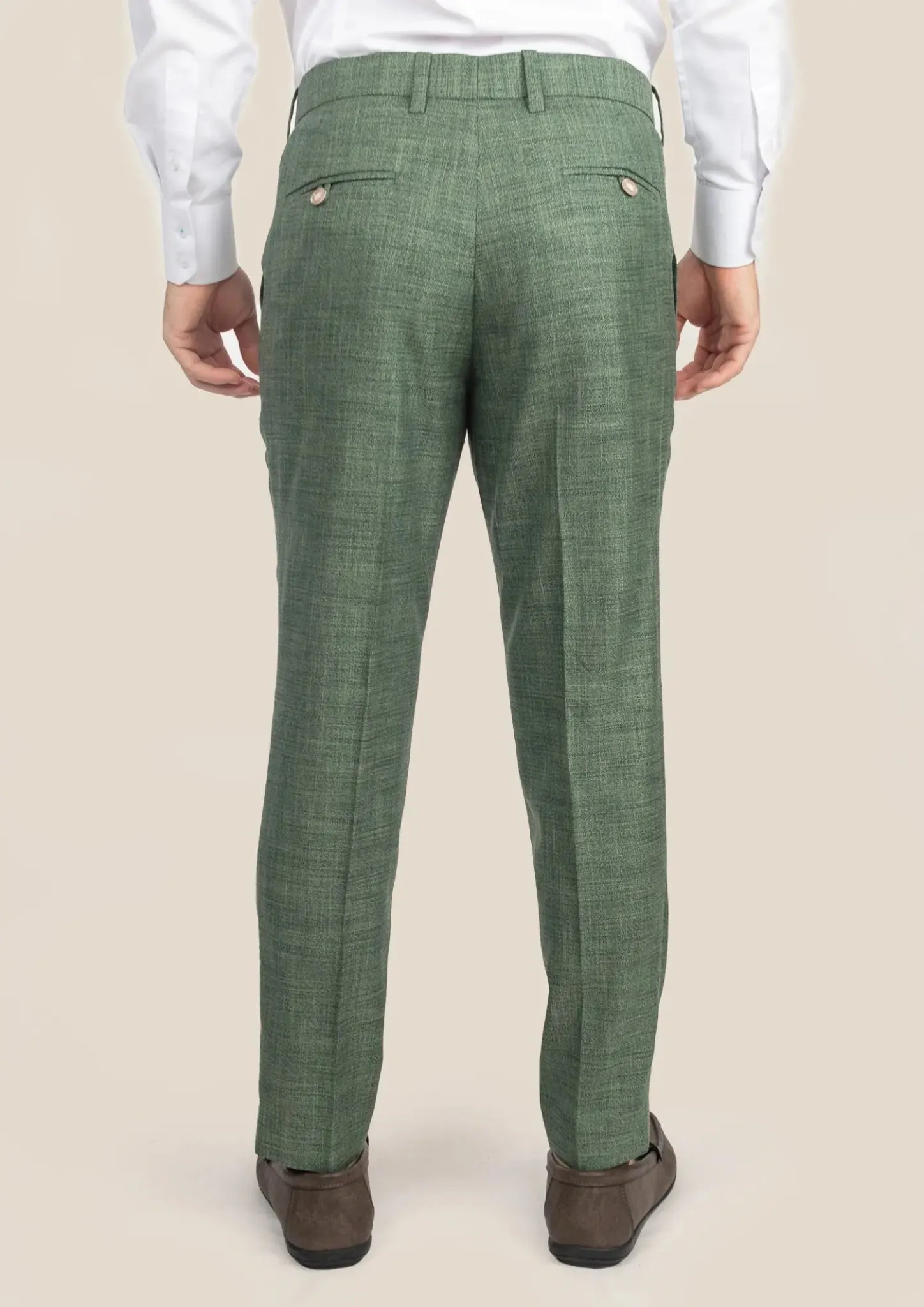 Aspen Green Hopsack Pants