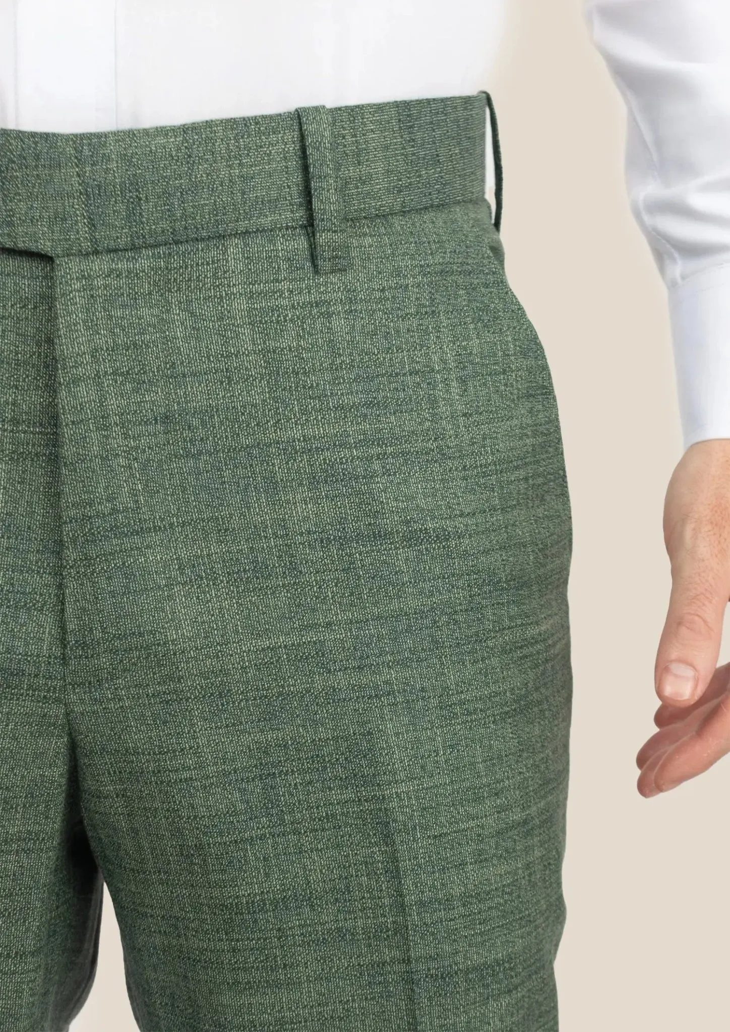 Aspen Green Hopsack Pants