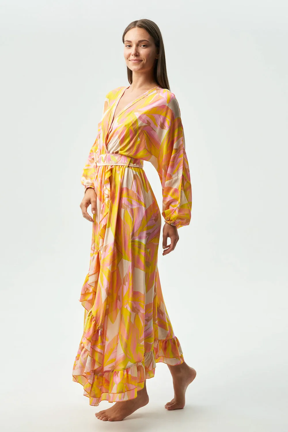 FARAJI DRESS - GENUS MUSA ORANGE