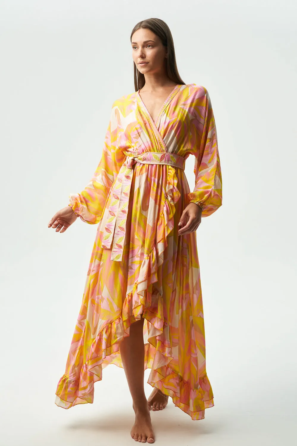 FARAJI DRESS - GENUS MUSA ORANGE
