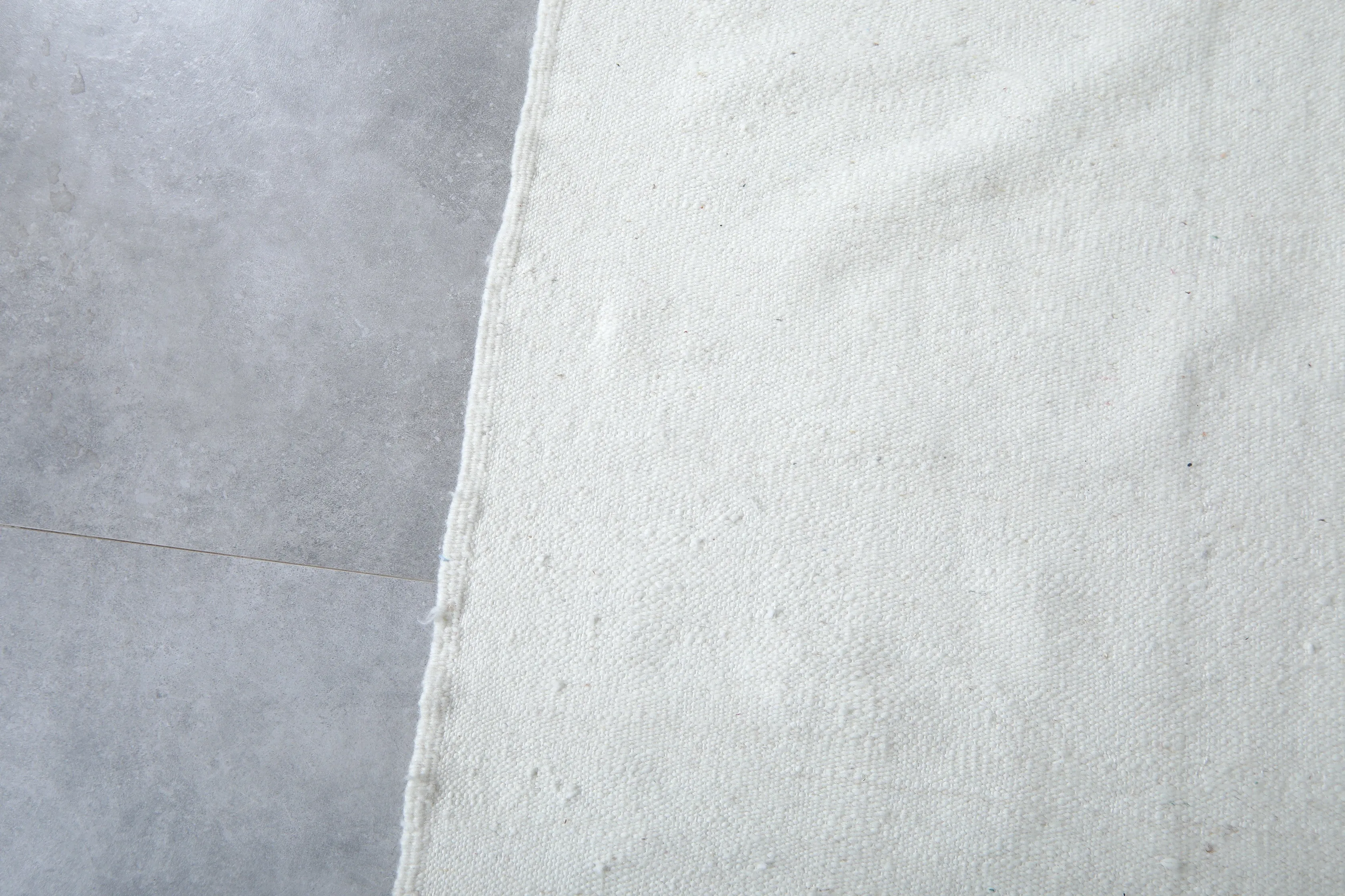 Moroccan rug white - Flat woven kilim - Berber custom rug - Wool kilim