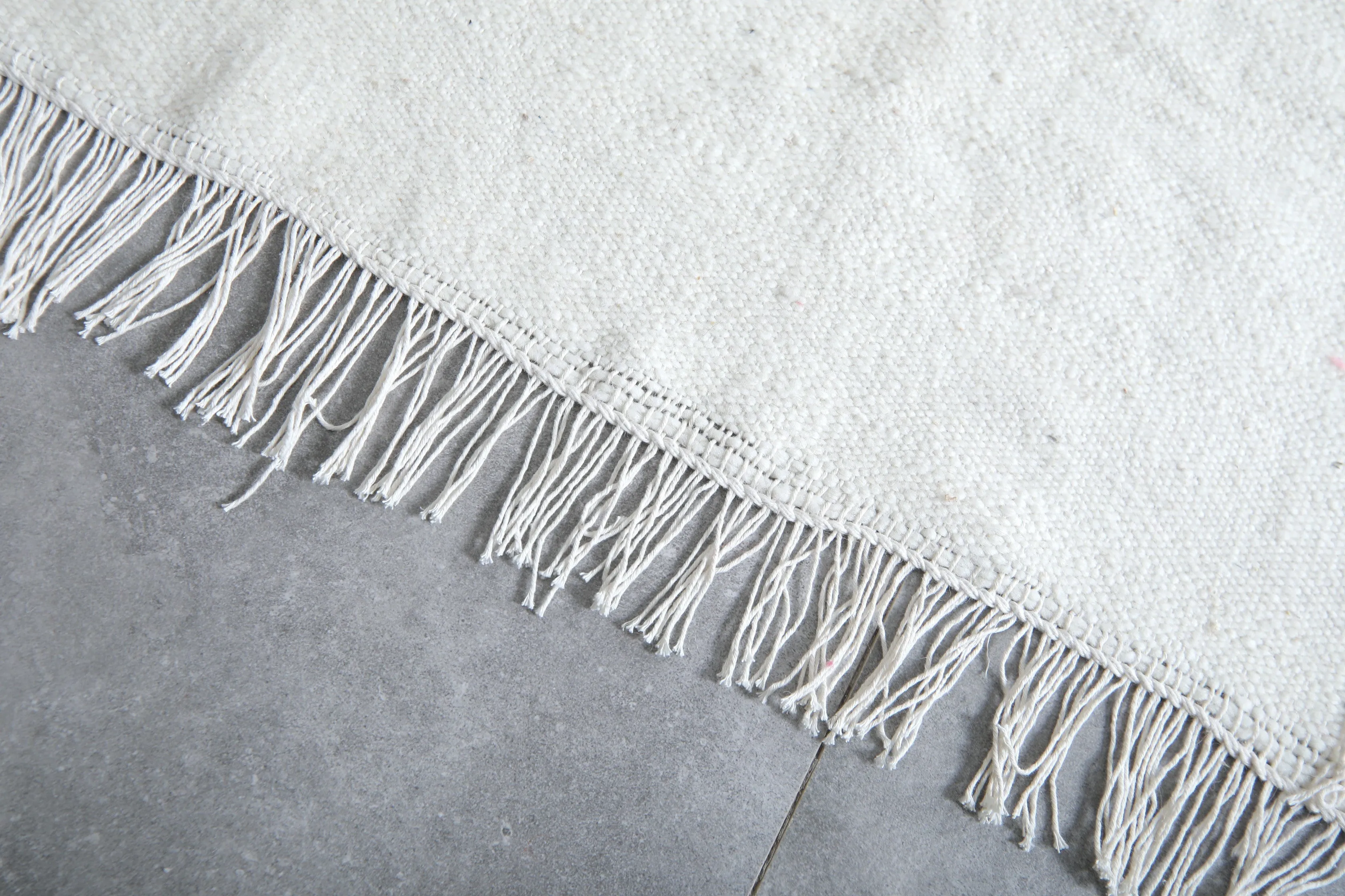 Moroccan rug white - Flat woven kilim - Berber custom rug - Wool kilim