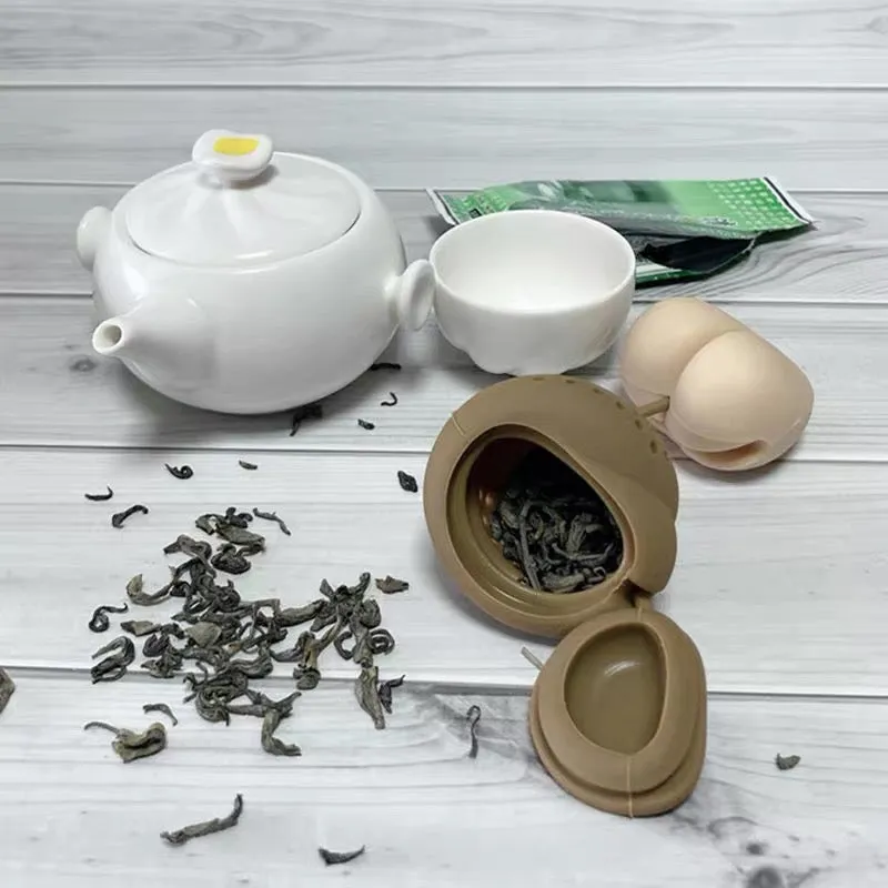 Novelty Silicone Poop Shaped Loose Tea Leaf Infuser Drainer