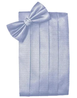 Periwinkle Herringbone Kids Cummerbund