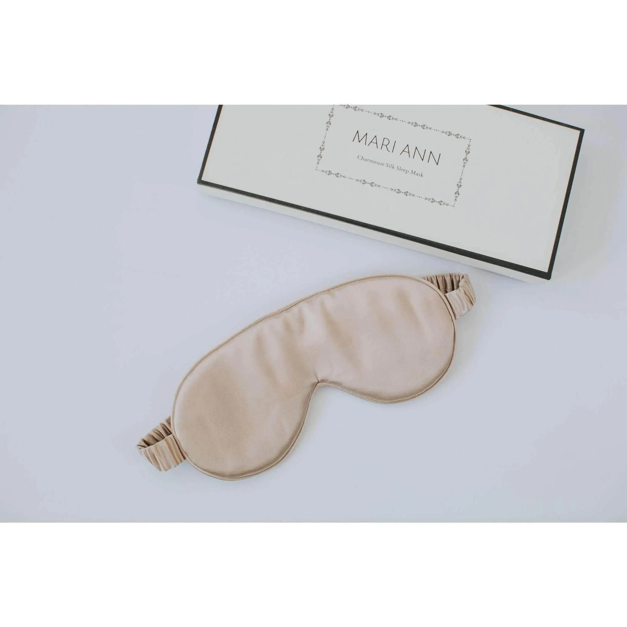 Silk Filled Charmeuse Eye Mask by Mari Ann