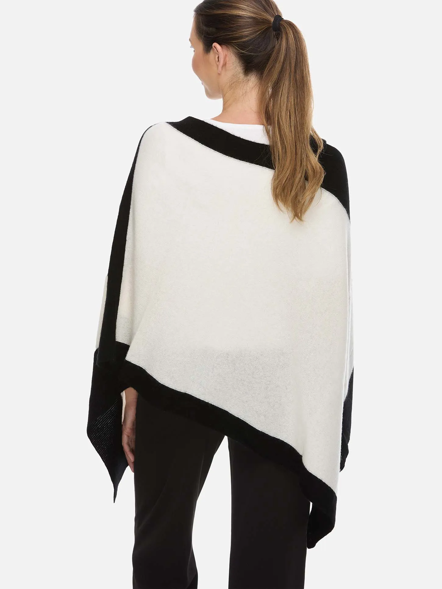 White Cashmere Poncho